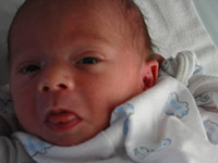 Eliot gets a new diaper