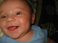 Eliot smiles for fun